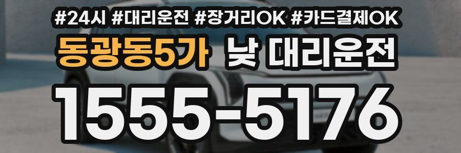 동광동5가 낮 대리운전