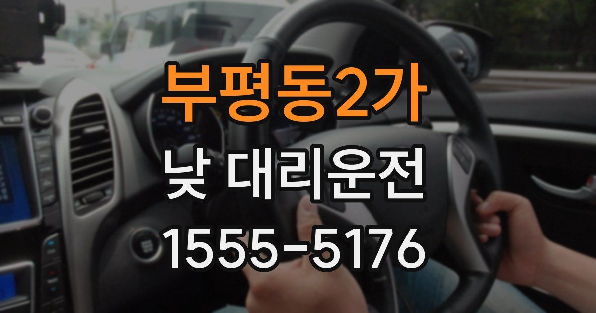 부평동2가 낮 대리운전