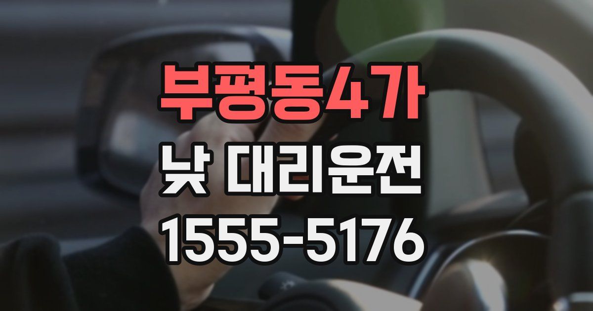 부평동4가 낮 대리운전