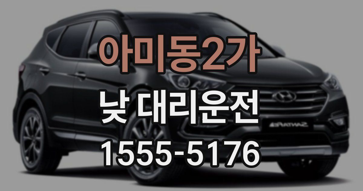 아미동2가 낮 대리운전