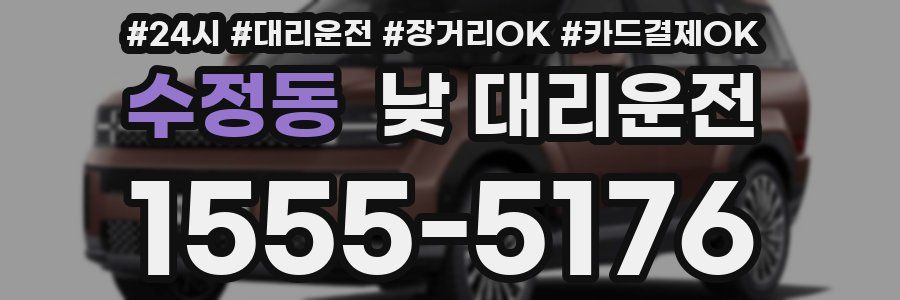 수정동 낮 대리운전