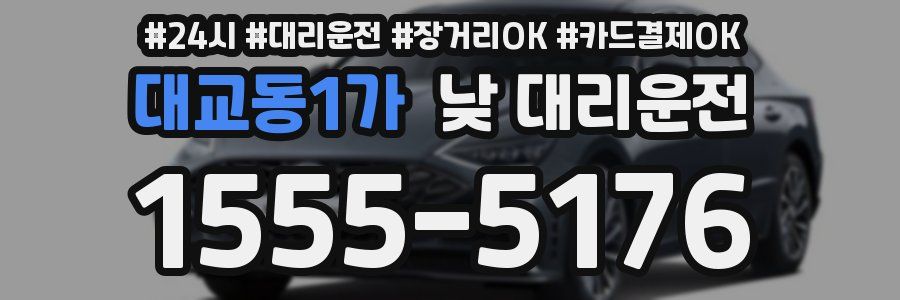 대교동1가 낮 대리운전