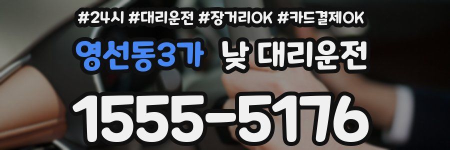 영선동3가 낮 대리운전