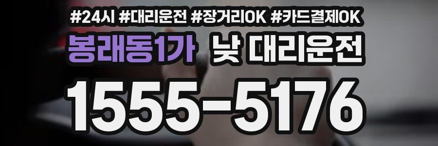 봉래동1가 낮 대리운전