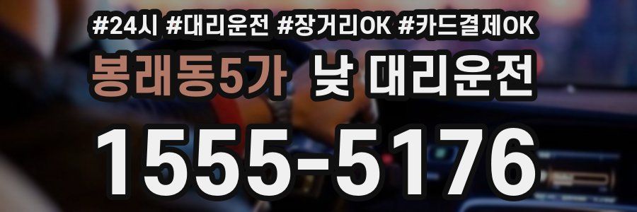봉래동5가 낮 대리운전