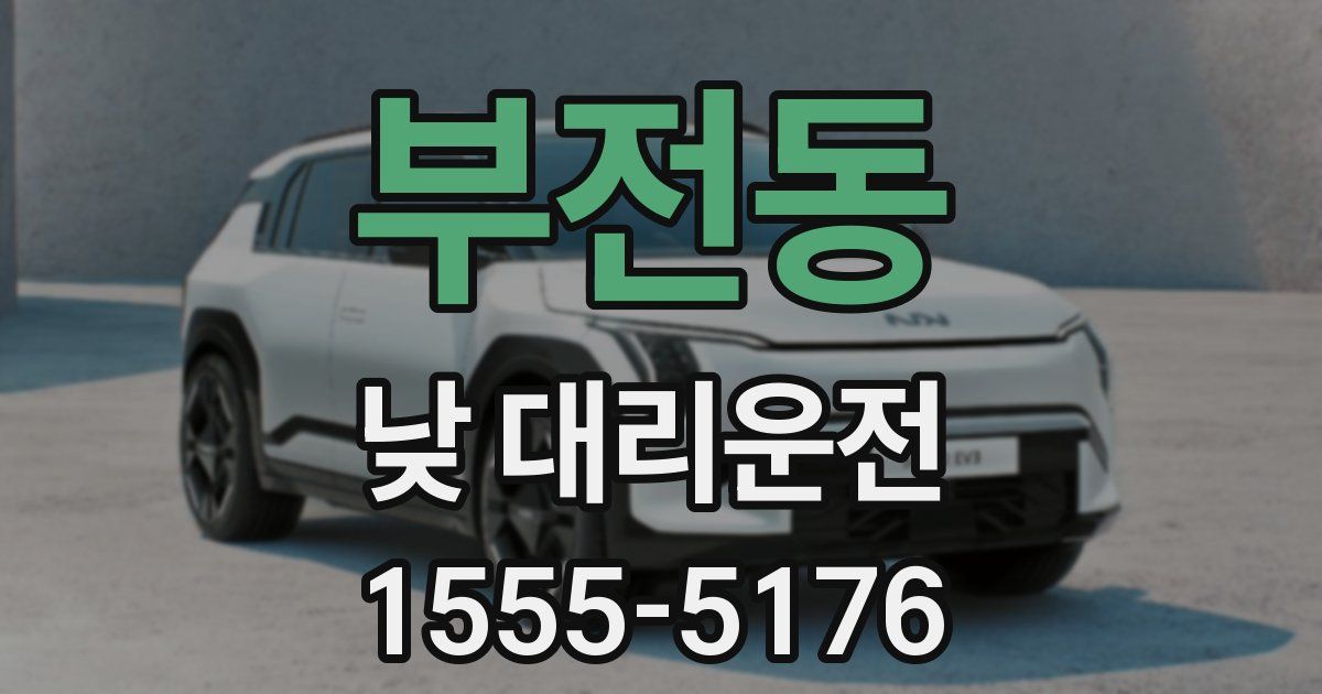 부전동 낮 대리운전