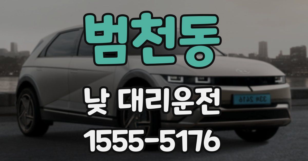 범천동 낮 대리운전