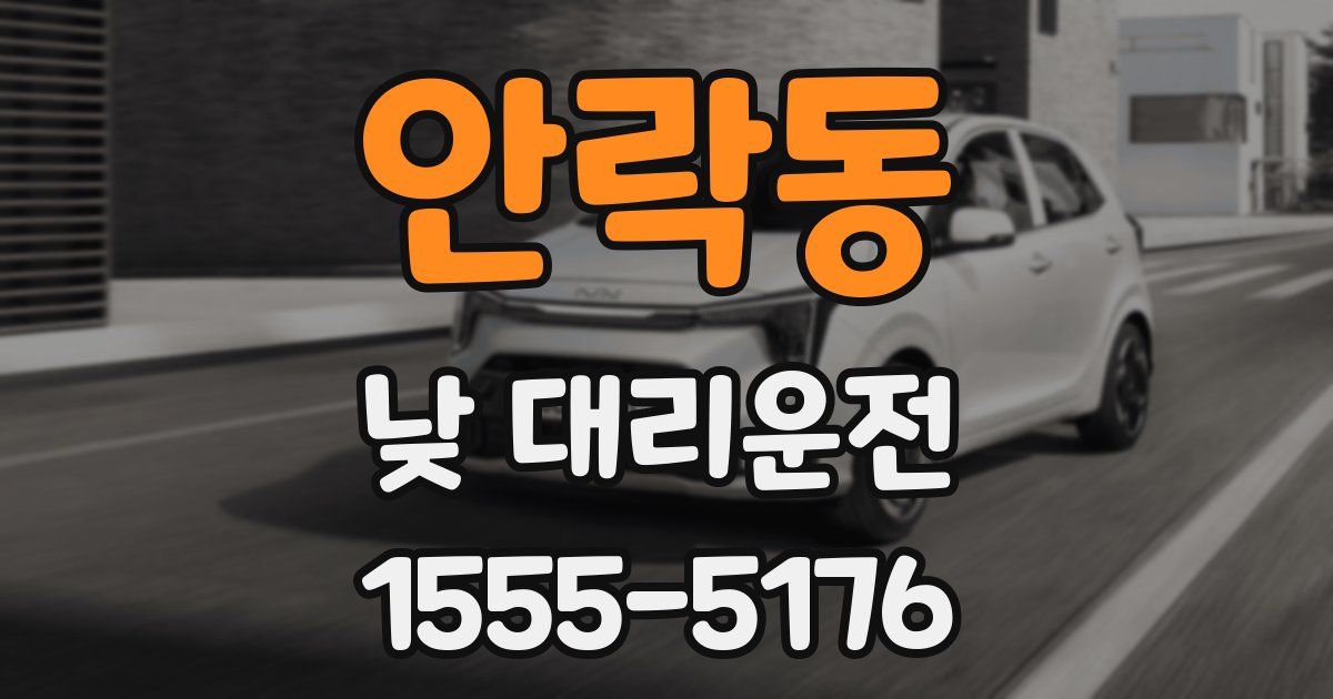 안락동 낮 대리운전