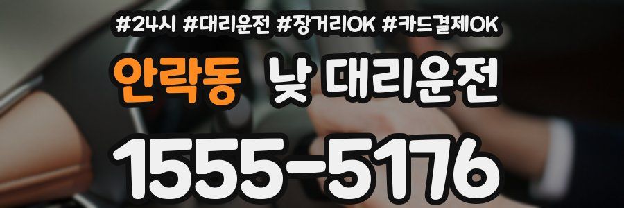 안락동 낮 대리운전