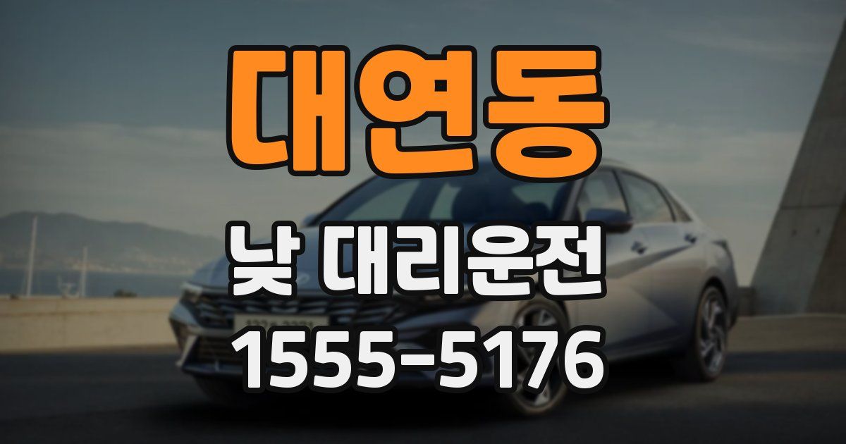 대연동 낮 대리운전