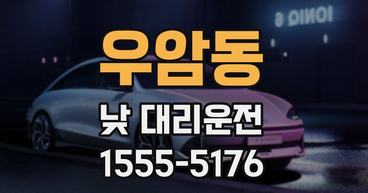우암동 낮 대리운전