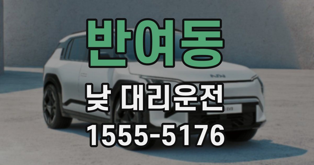 반여동 낮 대리운전
