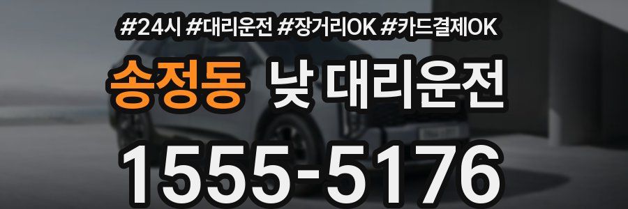 송정동 낮 대리운전