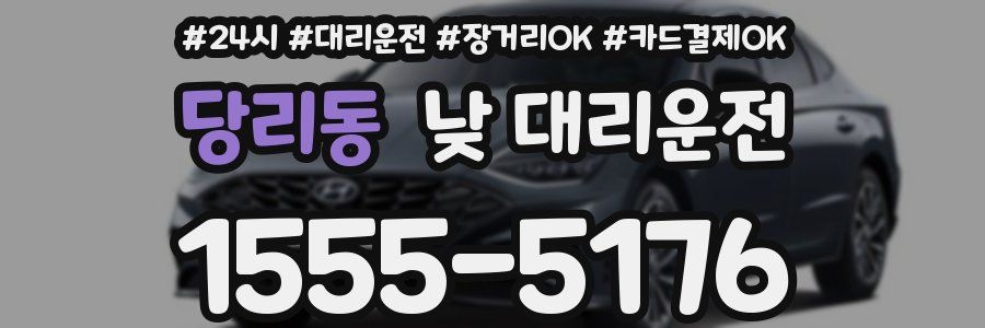 당리동 낮 대리운전
