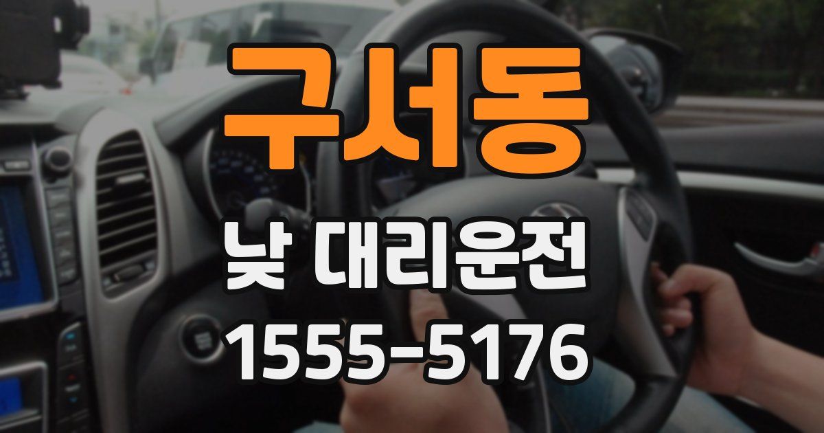 구서동 낮 대리운전