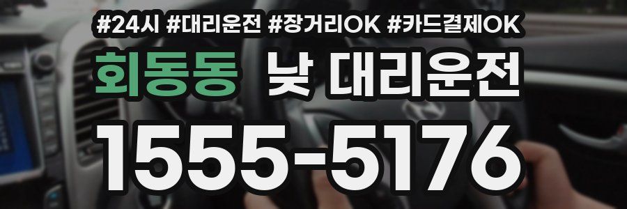 회동동 낮 대리운전