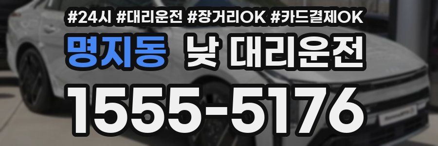 명지동 낮 대리운전
