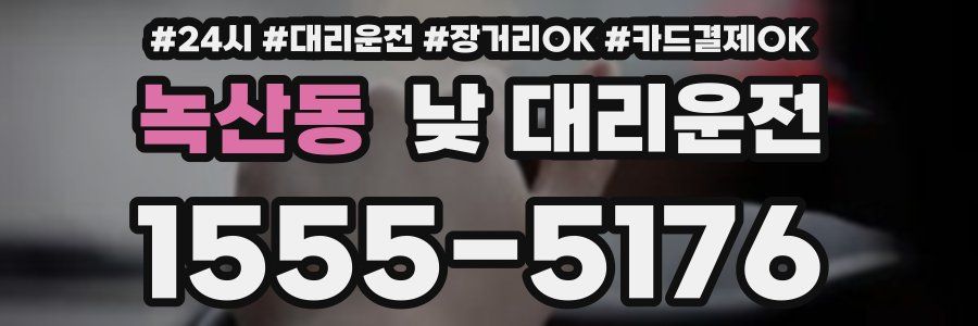 녹산동 낮 대리운전
