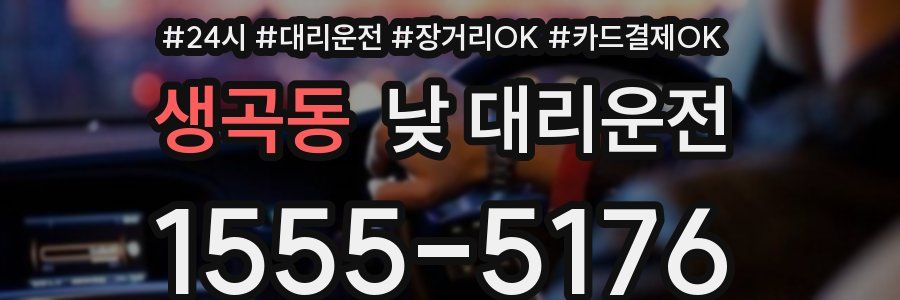 생곡동 낮 대리운전