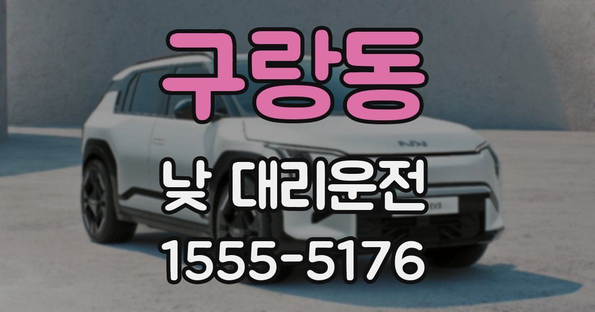 구랑동 낮 대리운전