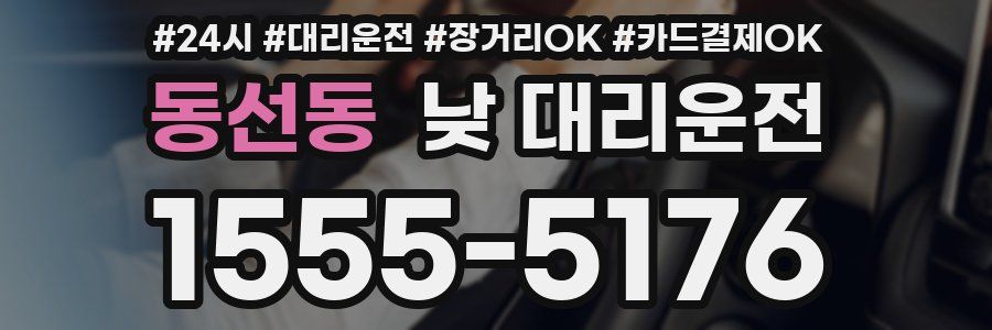 동선동 낮 대리운전