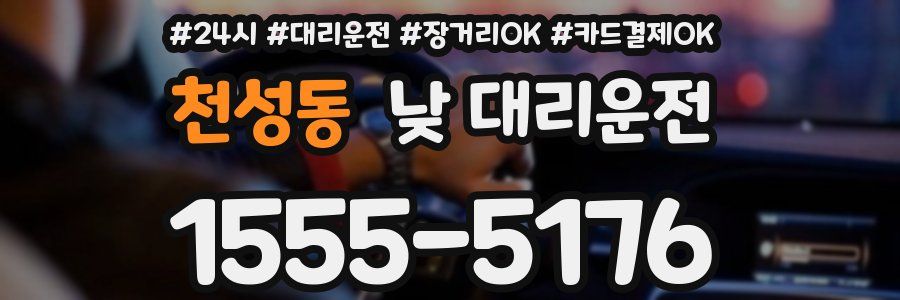 천성동 낮 대리운전