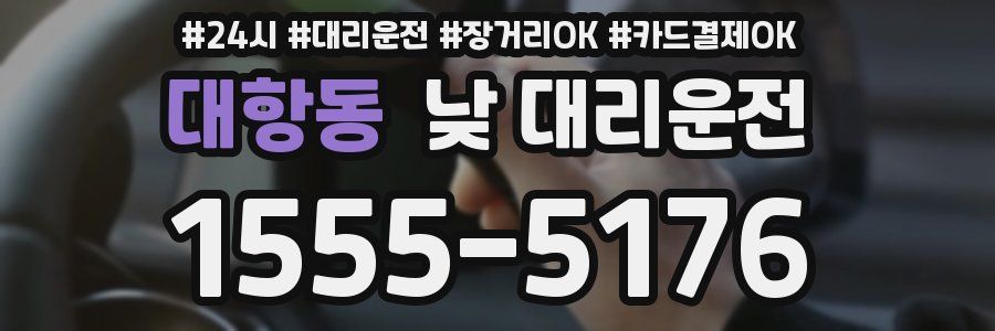 대항동 낮 대리운전