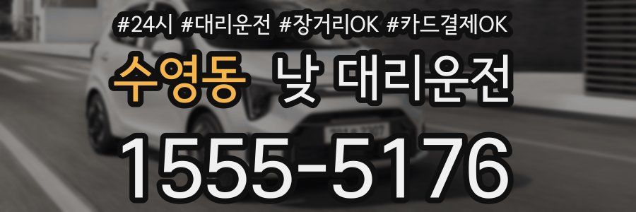 수영동 낮 대리운전