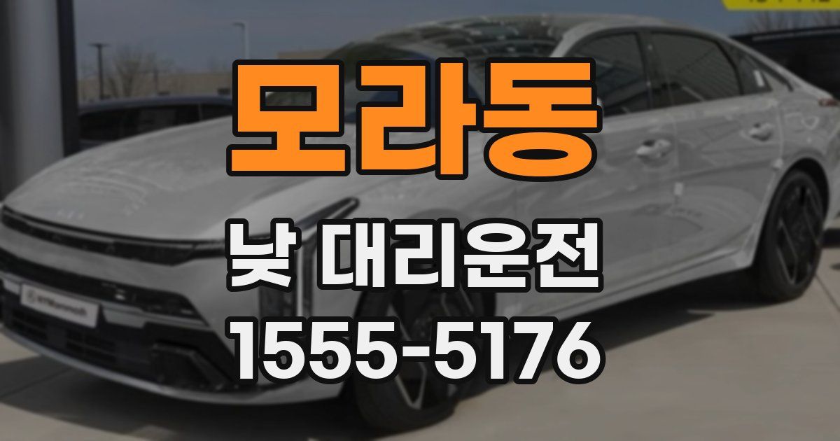 모라동 낮 대리운전