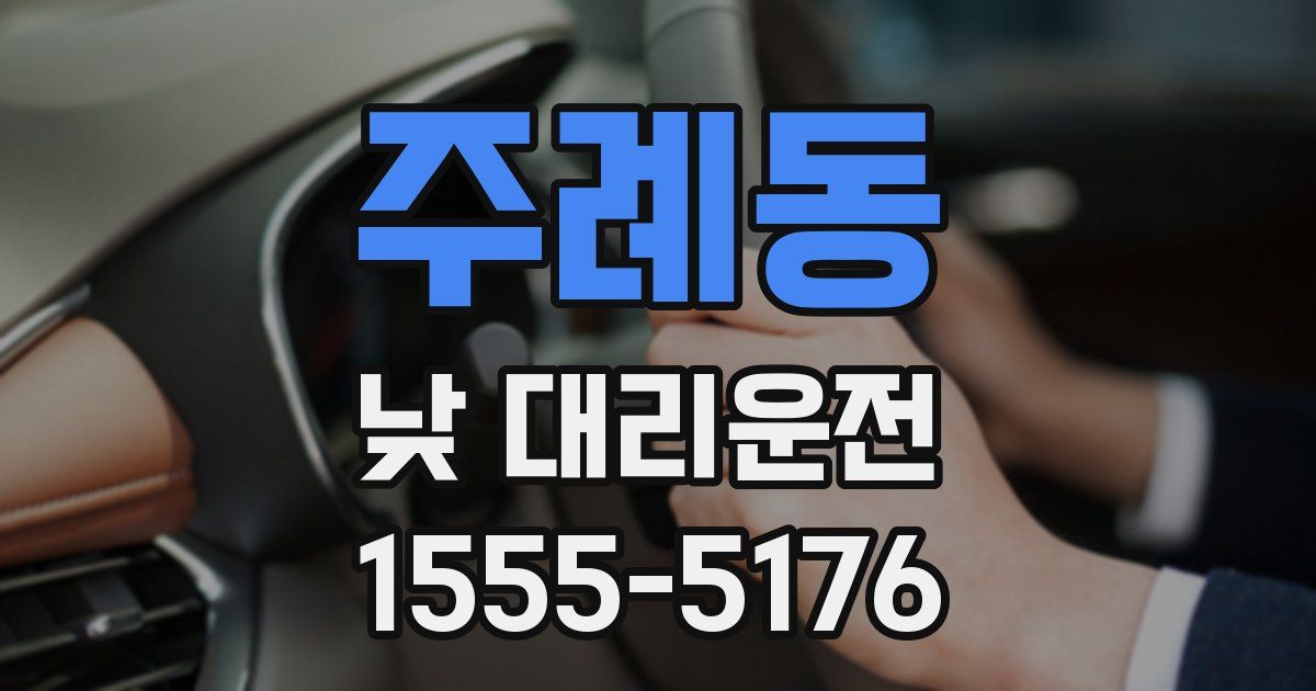 주례동 낮 대리운전