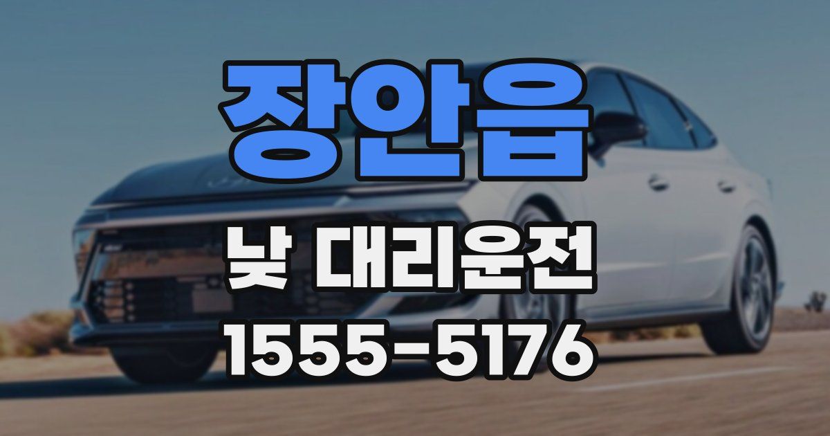 장안읍 낮 대리운전
