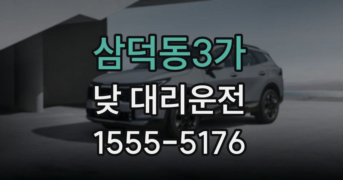삼덕동3가 낮 대리운전