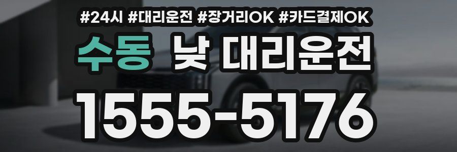 수동 낮 대리운전
