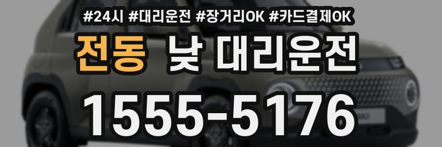전동 낮 대리운전