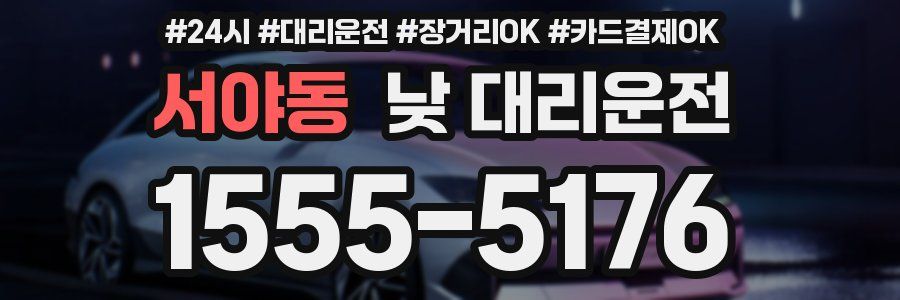 서야동 낮 대리운전