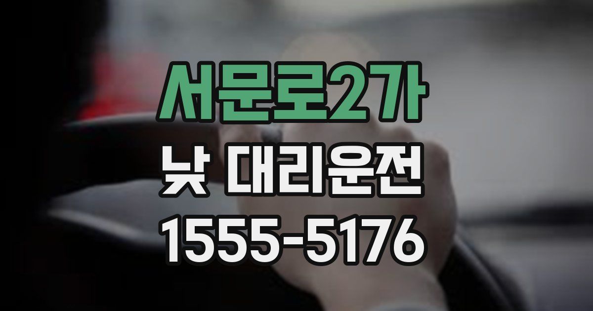 서문로2가 낮 대리운전