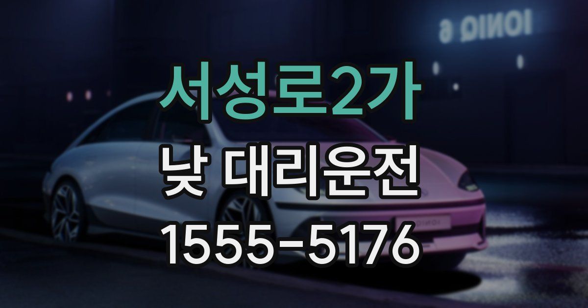 서성로2가 낮 대리운전