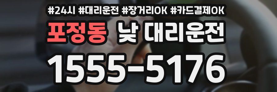 포정동 낮 대리운전