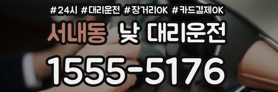 서내동 낮 대리운전
