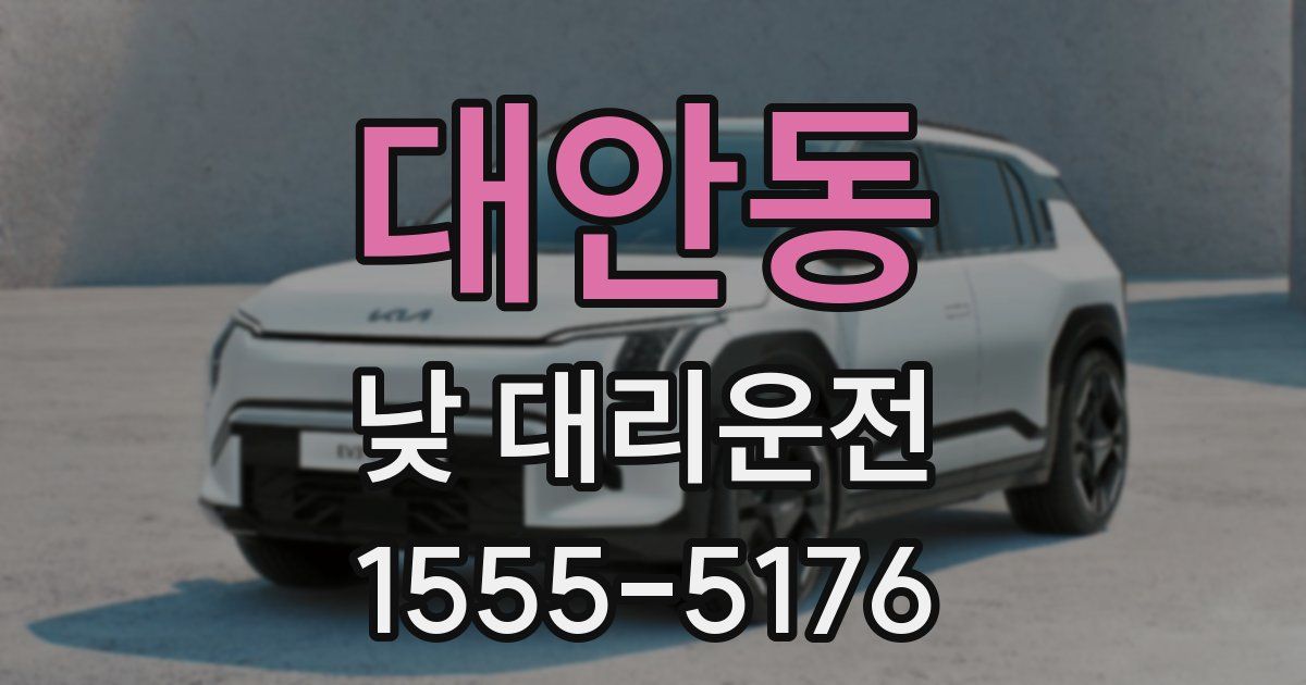 대안동 낮 대리운전