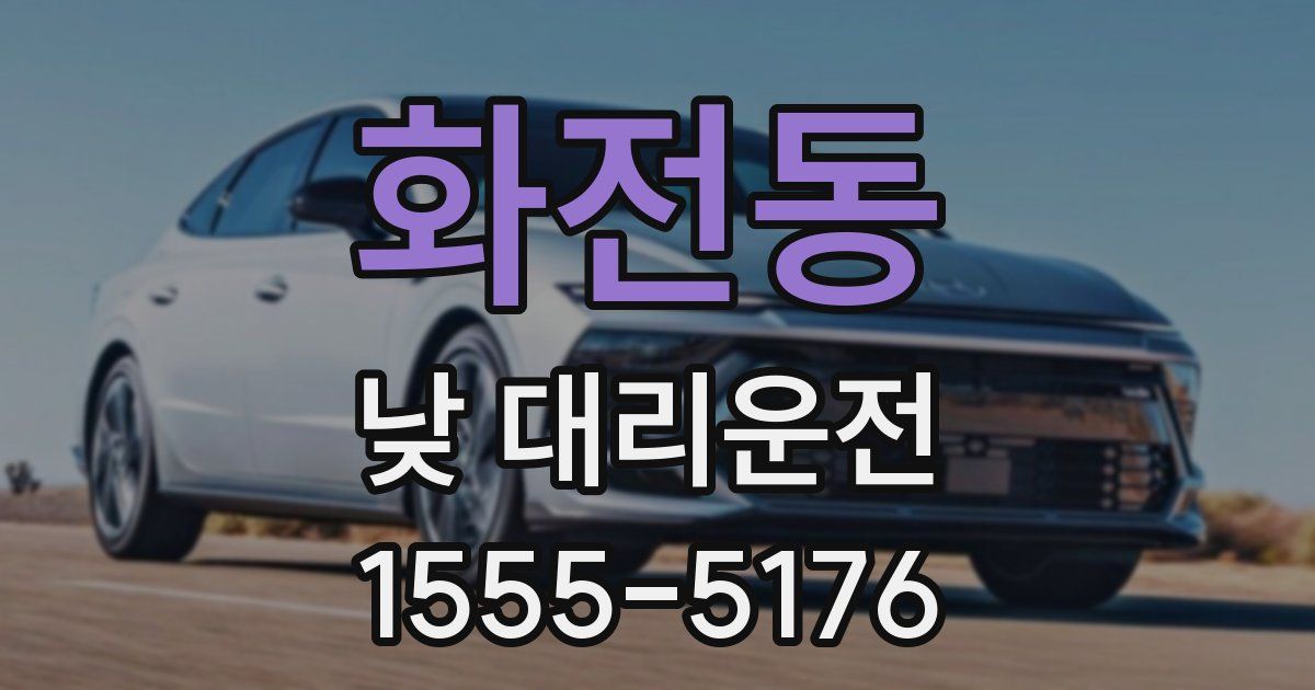 화전동 낮 대리운전