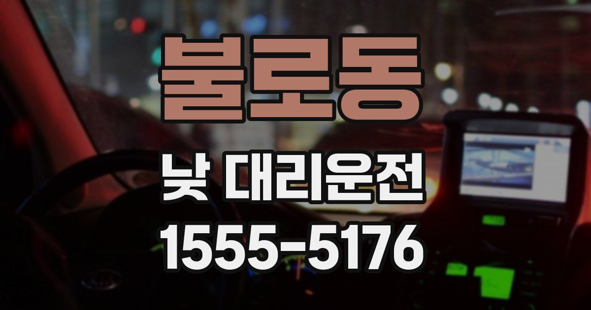 불로동 낮 대리운전