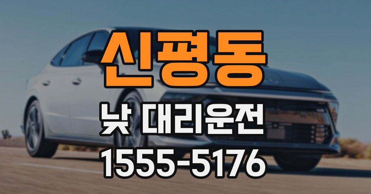 신평동 낮 대리운전