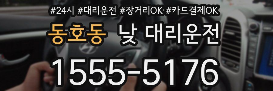 동호동 낮 대리운전