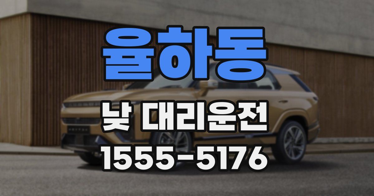율하동 낮 대리운전
