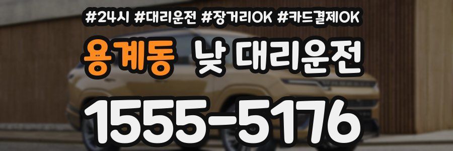 용계동 낮 대리운전