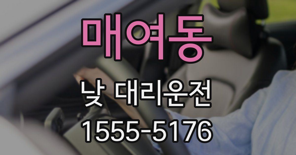 매여동 낮 대리운전