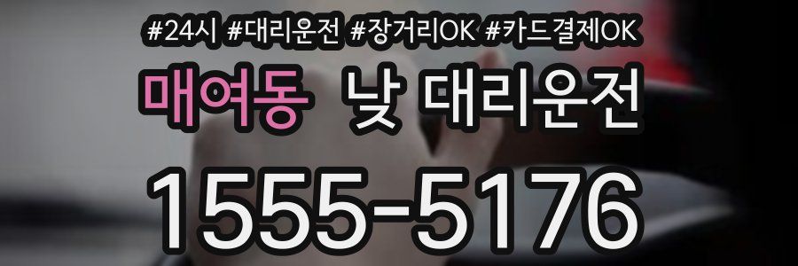 매여동 낮 대리운전