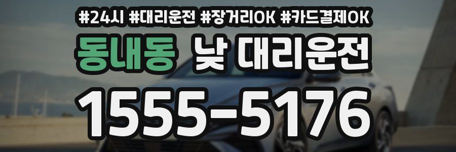 동내동 낮 대리운전