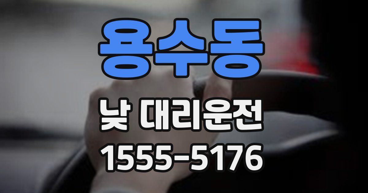 용수동 낮 대리운전